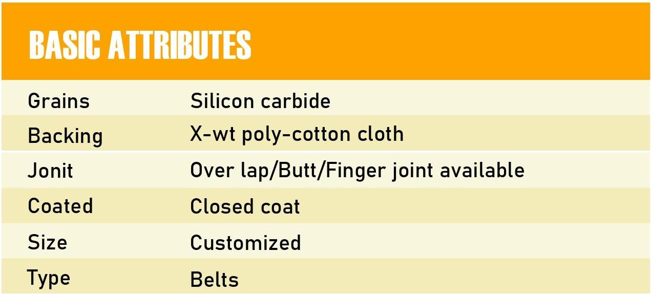 Silicon Carbide Sanding Band